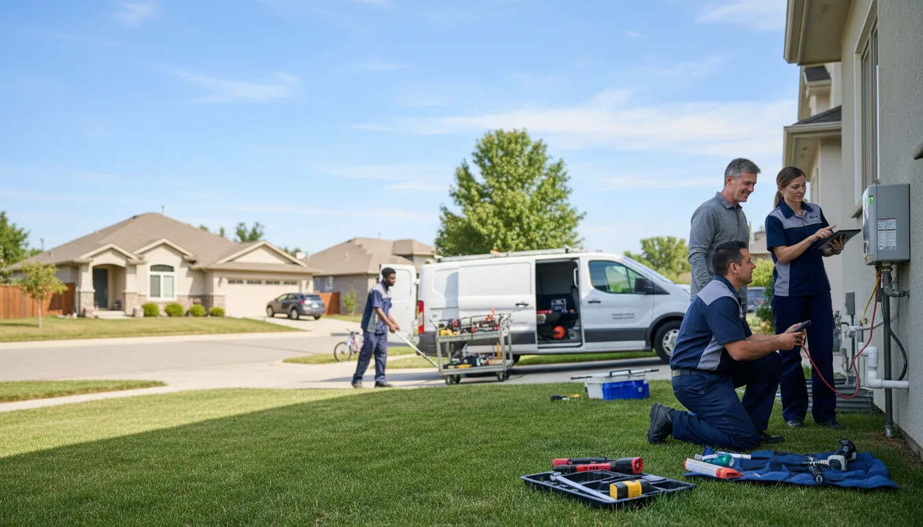 Tankless water heater service in Newark, IL